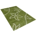Alliyah Green New Zealand Wool Rug (6x9)