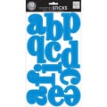 Mambi Large Alphabet Stickers 10 Sheets 7"X12"-Blue