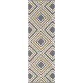 Hand-woven Tioga Gold Wool Runner Rug (2'6 x 8')