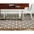 Hand Made Flatweave Barclay Butera Dove Maze Rug (3'6 x 5'6)