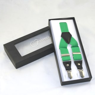 Click to Enlarge for Ferrecci Men's Apple Green Adjustable Suspenders Ferrecci Men's Apple Green Adjustable Suspenders-Image