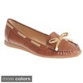Henry Ferrera Women's Threaded Braid with Bow Loafer Flats