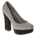 Henry Ferrera Women's Two-tone Block Heel Pumps