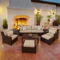 RST Slate 8-piece Sofa, Club Chair and Ottoman Patio Furniture Set Outdoor model OP-PESS7-SLT-K