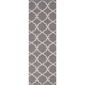 Hand-woven Dove Grey Brown Wool Rug (2'6 x 8')