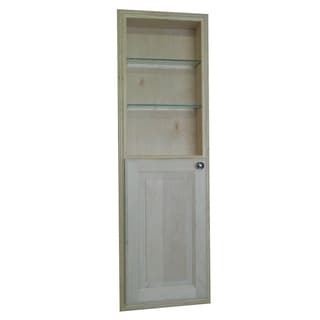 @@@ >  48-inch Recessed in the Wall Baldwin Medicine Storage Cabinet with 24-inch Open Shelf