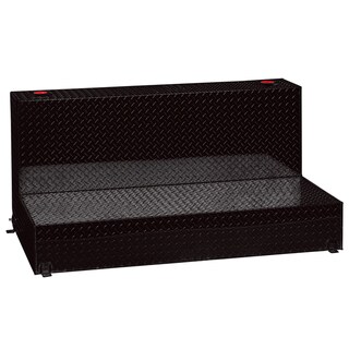 TALLST90BK Black 92-Gallon Diamond Plated L-Shaped Liquid Storage Tank