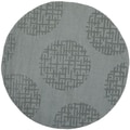 Handmade Circ Grey New Zealand Wool Rug (5' Round)