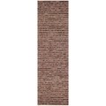 Hand-knotted Vegetable Dye Chunky Purple Hemp Rug (2' 6 x 8')