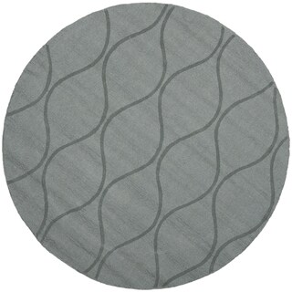 Handmade Timeless Grey New Zealand Wool Rug (5' Round)