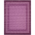 Handmade Impressions Solo Purple New Zealand Wool Rug (7'6 x 9'6)