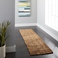 Hand-woven Weaves Natural-colored Fine Sisal Runner (2' x 12')