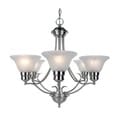 Satin Nickel Six Light Chandelier