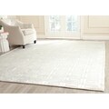 Hand-knotted Mirage Silver Viscose Rug (8' x 10')