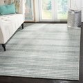 Hand-knotted Mirage Blue Viscose Rug (8' x 10')