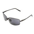 Hot Optix Men's Metal Wrap Bi-focal Reading Sunglasses