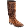 Henry Ferrera Women's Leopard Print Rain Boots