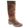 Henry Ferrera Women's Abstract Leopard Printed Rain Boots