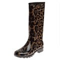 Henry Ferrera Women's Oversized Leopard Printed Rain Boots
