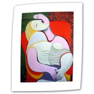 Pablo Picasso 'Le Reve The Dream' Flat Canvas