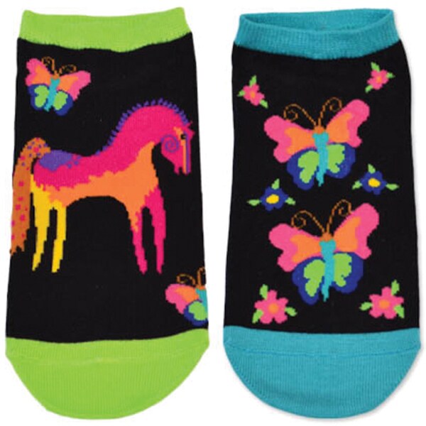 Laurel Burch Socks 2/Pair-Mystical Horse