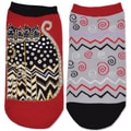 Laurel Burch Socks 2/Pair-Polka Dot Felines