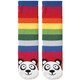 Tubular Novelty Socks-Panda -Multi Stripe