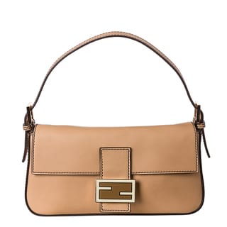Fendi Beige Leather Baguette with Interchangeable Straps