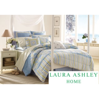 Laura Ashley Somerset 100 percent Cotton 4-piece Comforter Set