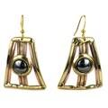 Handcrafted Strips And Hematite Earrings (South Africa)