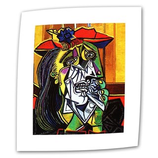 Pablo Picasso 'Weeping Woman' Flat Canvas