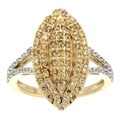 D'sire 10k Gold 5/8ct TDW Yellow and White Diamond Ring (H-I, SI2)