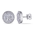 Miadora 14k White Gold 1 3/4ct TDW Diamond Stud Earrings (G-H, SI1-SI2)