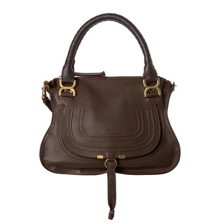 Chloe 'Marcie' Small Brown Leather Satchel
