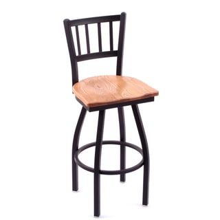 Cambridge Medium Oak Extra Tall Swivel Barstool