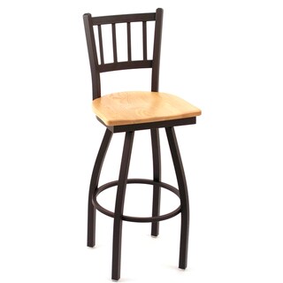 Cambridge Natural Oak Extra Tall Swivel Barstool