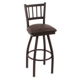 Cambridge Black Vinyl Extra Tall Swivel Barstool