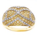 D'sire 10k Gold 1 1/10ct TDW Yellow Diamond Ring (H-I, SI2)