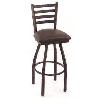 Cambridge Silversmith Black Vinyl Tall Swivel Barstool