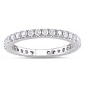 14k White Gold 1ct TDW Diamond Eternity Ring (G-H, SI1-SI2)