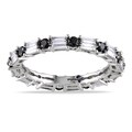 Miadora 14k White Gold 1 1/3ct TDW Black and White Diamond Ring (G-H, SI1-SI2)