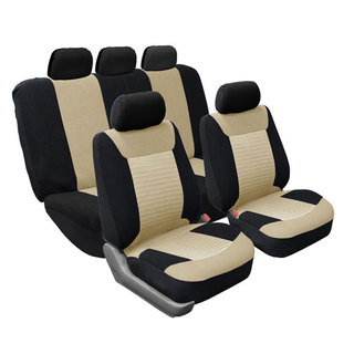 FH Group Full Set Airbag-safe Beige Seat Covers