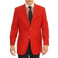 Ferecci Men's Red 2-button Blazer