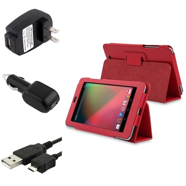 BasAcc Case/ Travel/ Car Charger/ Cable for Google Nexus 7