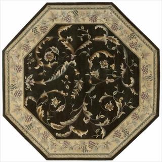 Hand-knotted Versailles Palace Olive Wool Rug (6' x 6')