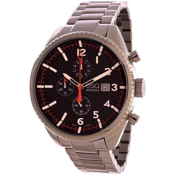 Movado Men's 'ESQ Chronograph Catalyst' Stainless Steel Watch