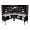 Marvel Corner Mail Organizer with Utility Tables (84 Cubbies)