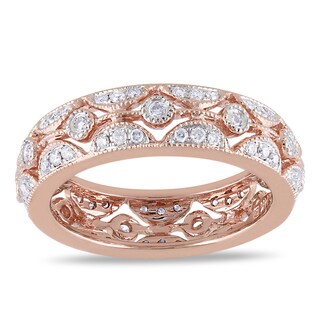 New! Miadora 14k Rose Gold 1/2ct TDW Diamond Ring (G-H, SI1-SI2)