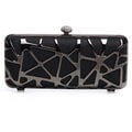 J. Furmani Women's Cut-out Hardcase Shiny Clutch