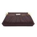 J. Furmani Women's Pleated Hinge Top Evening Bag